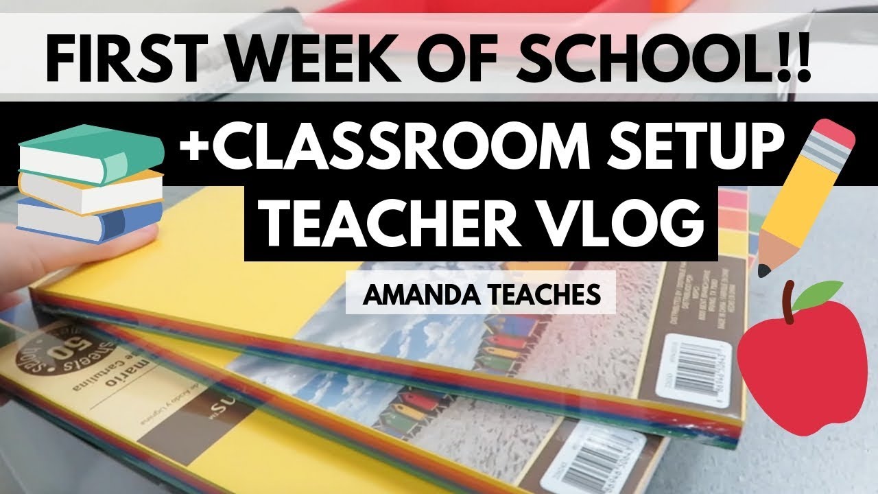 Teacher Vlog Back to School Classroom Set Up - YouTube