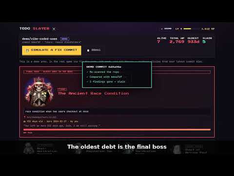 TODO Slayer — your code's TODOs become monsters (Hackyard Yard #4)