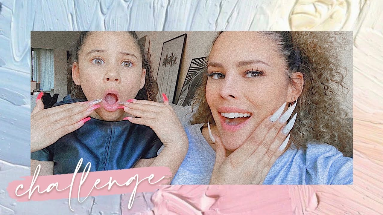OMG 24 UUR lang overleven met  EXTREEM LANGE Acryl Nagels samen met Celina!!