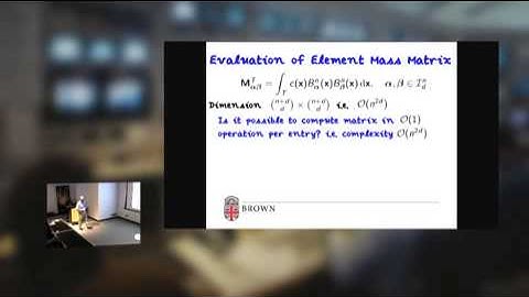 Mark Ainsworth DSCI Seminar  Pyramid algorithms for Bernstein Bezier finite elements of high nonunif