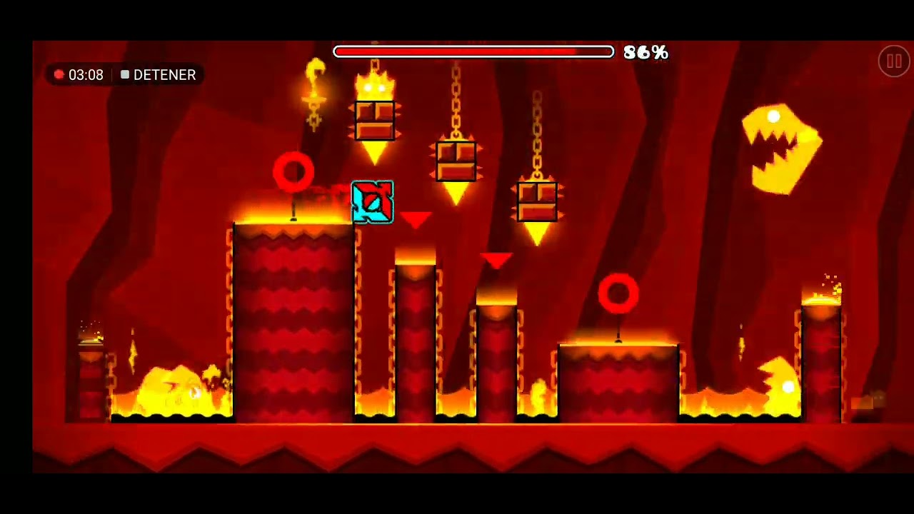 me pasó todos los niveles de geometry Dash meltdówn - YouTube