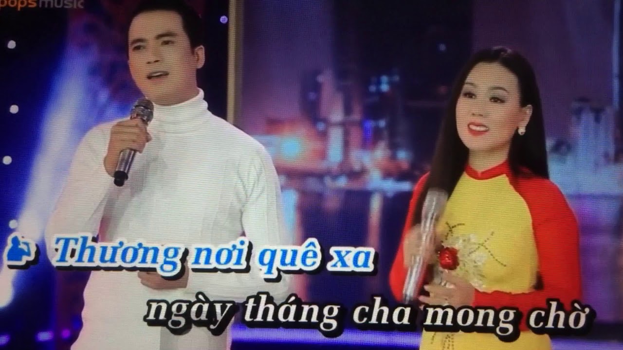 Karaoke MÙA XUAN XA QUÊ ( song ca) THIẾU GIỌNG NAM YouTube