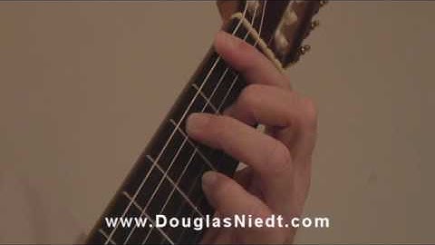 Douglas Niedt Tech Tip: Vibrato Part 3 Clip 3 Transversal Vibrato On Bar Chord