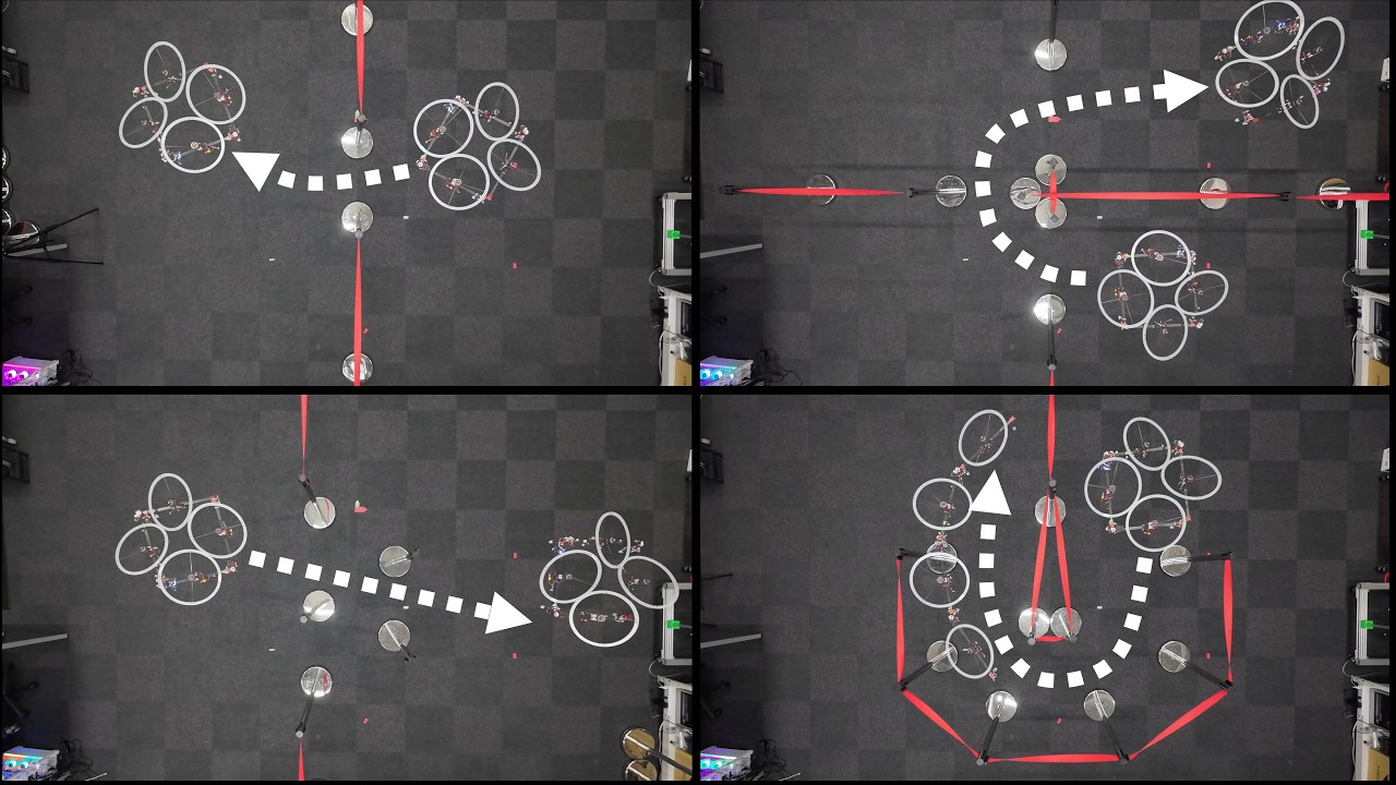 Hierarchical Trajectory Planning of Floating-Base Multi-Link Robot for Maneuvering in Confined Envs