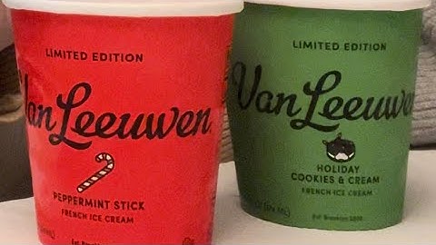 Review Van Leeuwen Peppermint Stick and Holiday Cookies & Cream Ice Cream