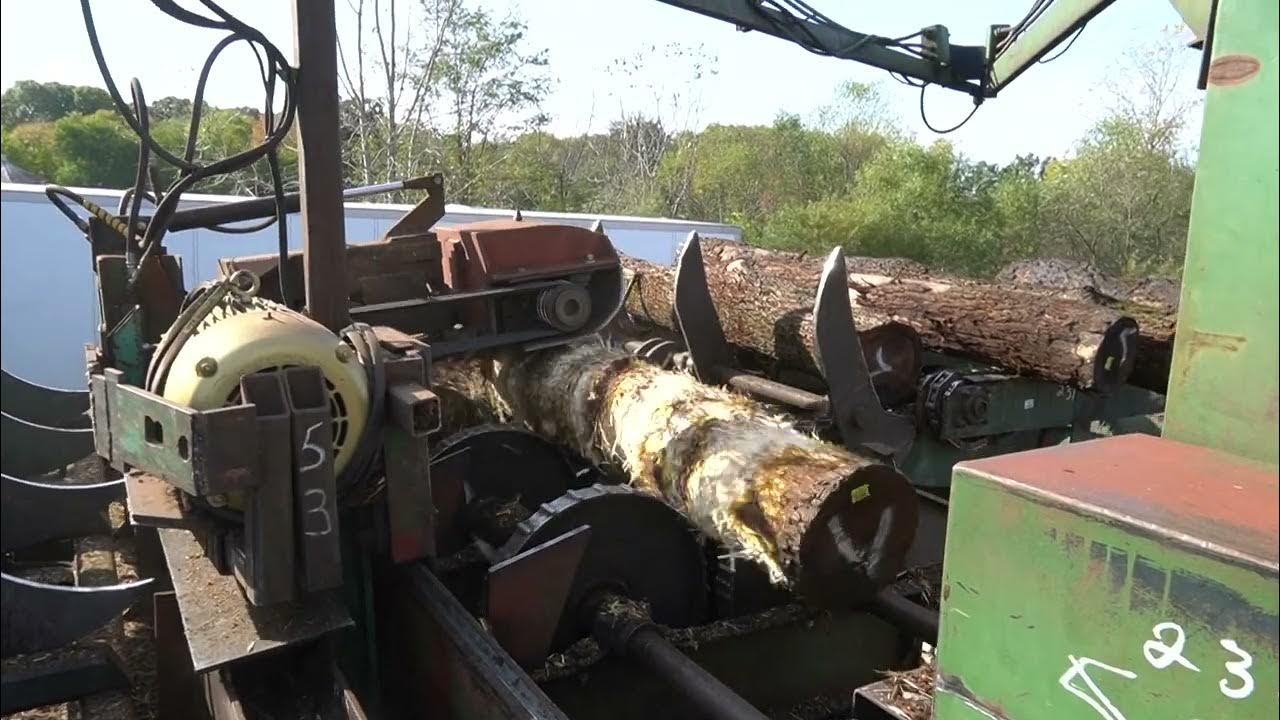 230 Mellott Rosserhead Debarker for sale YouTube