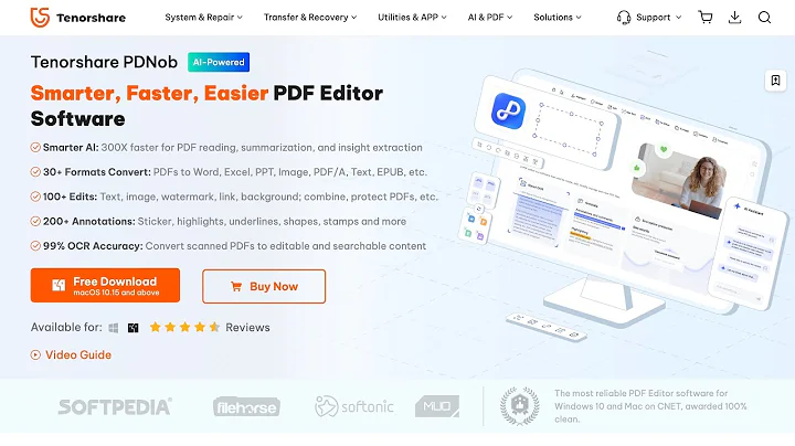 Tenorshare PDNob PDF Editor Review; Lifetime Deal - The Best AI PDF Editing Software in 2025