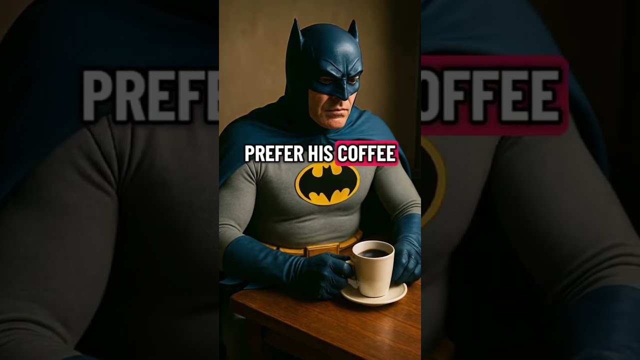 Dark Coffee with Batman. 