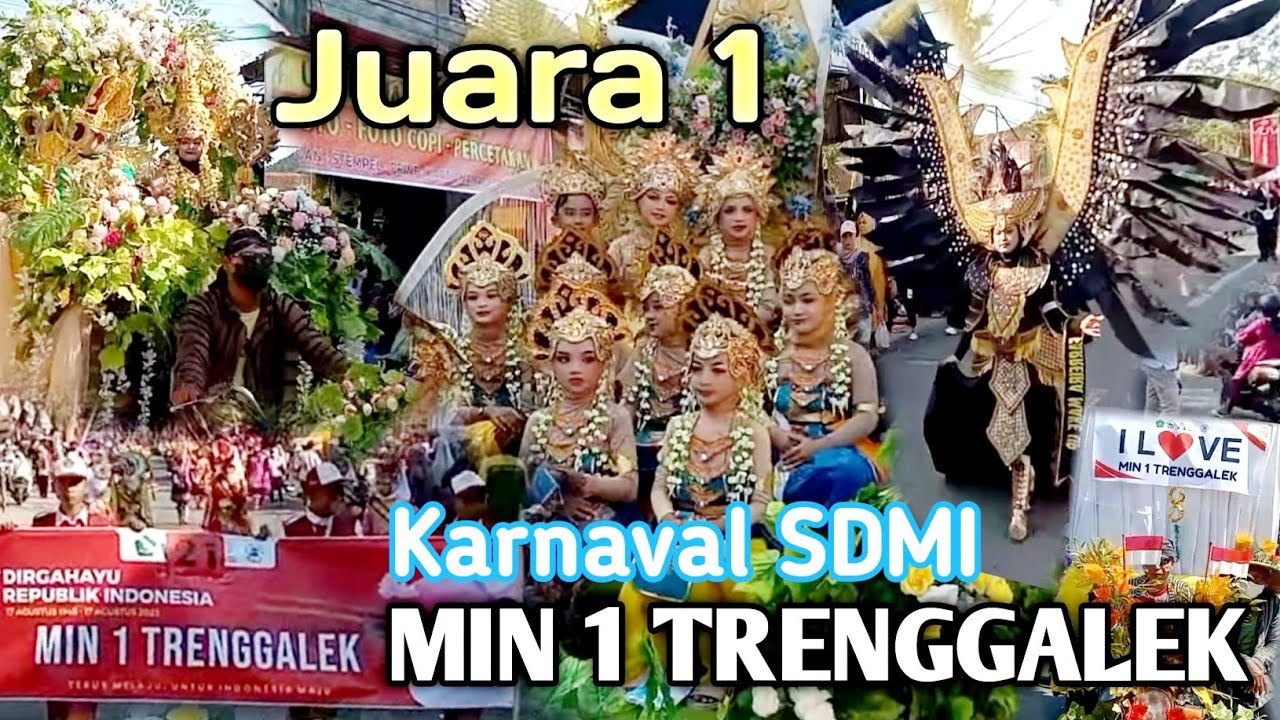 MIN 1 Trenggalek Sebagai Pemenang Ke Satu Karnaval Tingkat SD/MI Se Kecamatan Watulimo