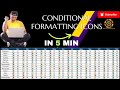 12-Excel Conditional Formatting||Conditional Formatting Icon Sets