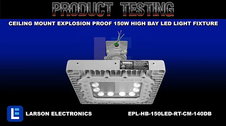 Ceiling Mount Explosion Proof 150W High Bay LED Light Fixture - 21,000 Lumens Beam Spread