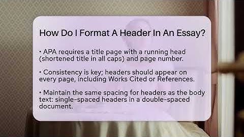 How Do I Format A Header In An Essay? - The Language Library