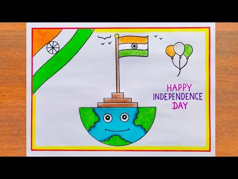 Independence Day Drawing (15th August) | Independence Day Drawing (15th  August) #TinyPrintsArt Stationary Used: Drawing book Doms Oil Pastels  Greebel Oil Pastels Sharpie #independenceday... | By Tiny Prints Art  AcademyFacebook