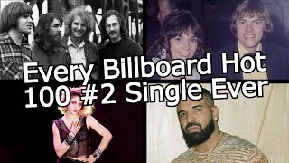 Every Billboard Hot 100 #2 Single Ever (1958-2022) *REMASTERED VERSION IN DESCRIPTION*