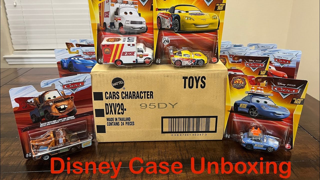 カーズ イーズアイドル　ピッティー　ワールドオブカーズ　トランクフレッシュピッテ Disney Pixar Cars Case Y Unboxing Review! New Race and Rescue