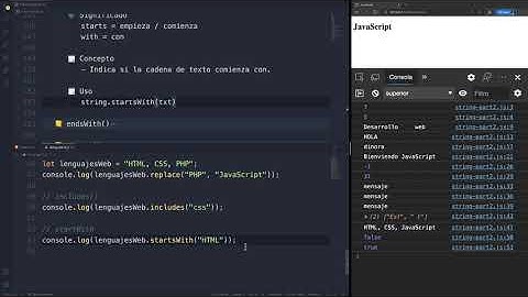 Curso JavaScript - Strings y sus métodos parte #5