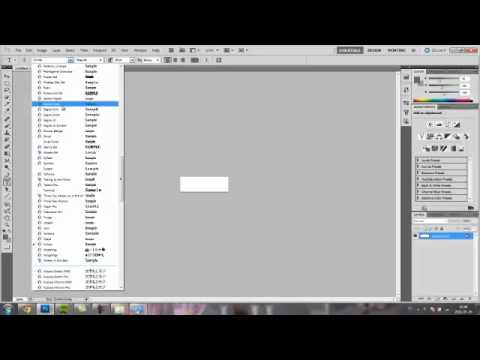 Video: Hur lägger jag till typsnitt i photoshop cs5 mac?