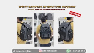 MG Review: Coach Sprint Backpack In Signature Jacquard - CE523 (Silver/Charcoal/Black)
