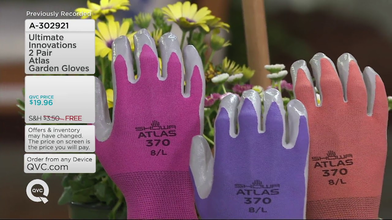 Ultimate Innovations 2 Pair Atlas Garden Gloves on QVC YouTube