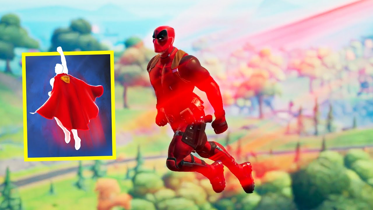 Fortnite Superman Glider Gameplay (KalEl's Cape Glider Gameplay) YouTube