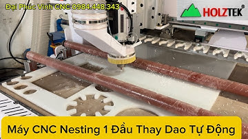 Máy CNC Nesting 1 Đầu Thay Dao Tự Động HT-R1M, Gia Công Chi Tiết Rất Nhiều Sản Phẩm Như Gỗ, Nhựa…