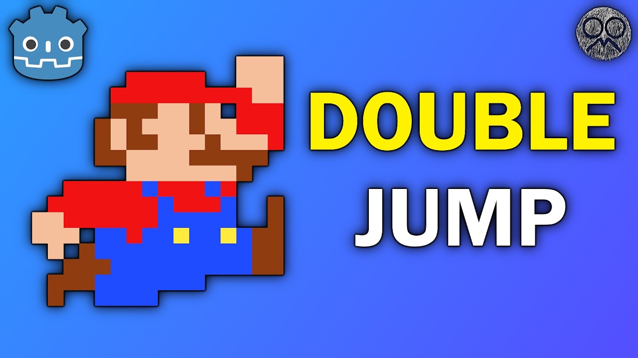 Простой двойной прыжок — обучающее видео для Godot 4.