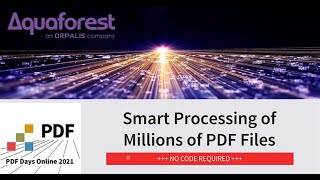 Smart Processing of Millions of PDF Files - No Code Required