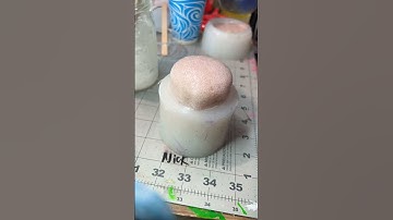 Foaming silicone blob 🧼 #silicone #artprocess #foam #squishy