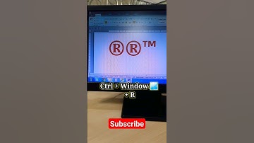 Computer Shortcut keys R Symbol & TM | MS Word mainTrademark Symbol Kaise Likhe #youtubeshorts