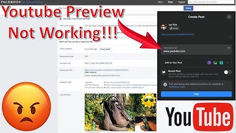 How To Fix Youtube Preview Not Posting On Facebook | Facebook Sharing Debugger
