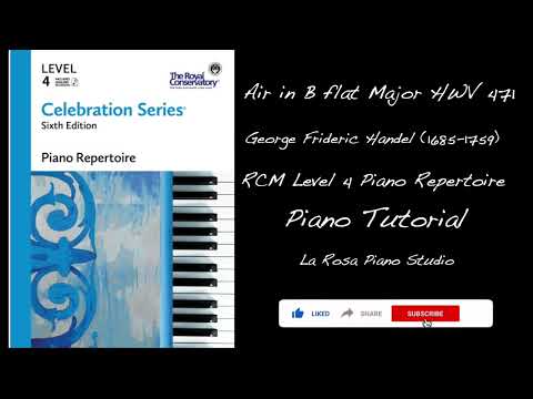 Air in B flat Major | RCM Level 4 | Piano Tutorial #classicalmusic #piano #music #rcm #pianolessons