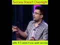 Success is not obtained overnight...🤔 By @SandeepSeminars #sandeepmaheshwari #shorts #sandeep