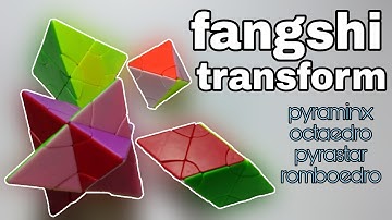 LAS BESTIAS DE LIM CUBE | FANGSHI TRANSFORM PYRAMINX , OCTAEDRO , PYRASTAR Y ROMBOEDRO | SCP HR CUBE