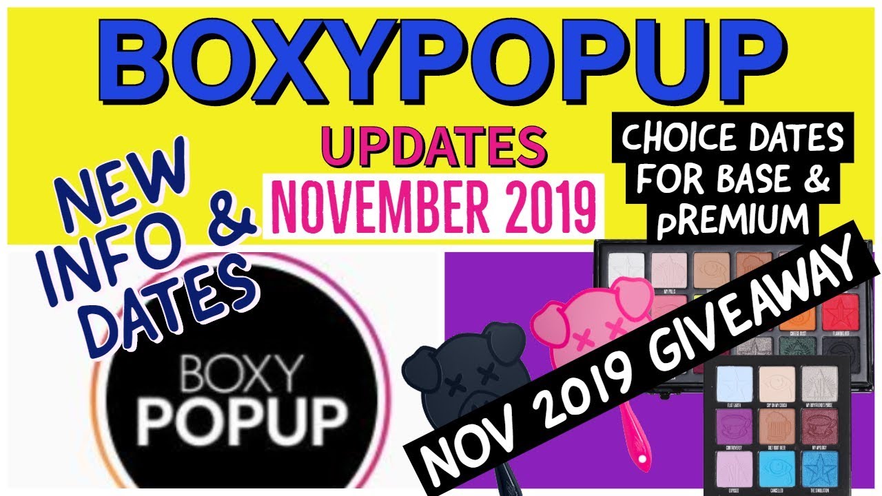 Boxycharm's Boxypopup is Postponed! | Important Dates