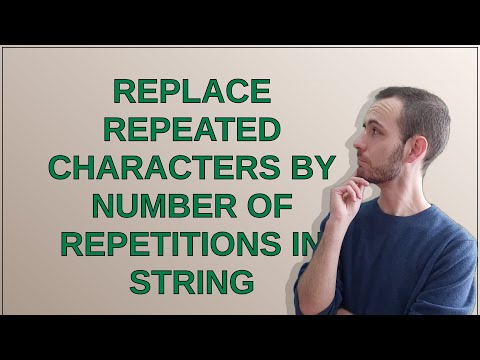 Replace repeated characters by number of repetitions in string