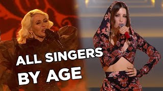 Eurovision 2024  Top 47 Singers By Age (from older to younger, with birthdays & full names)