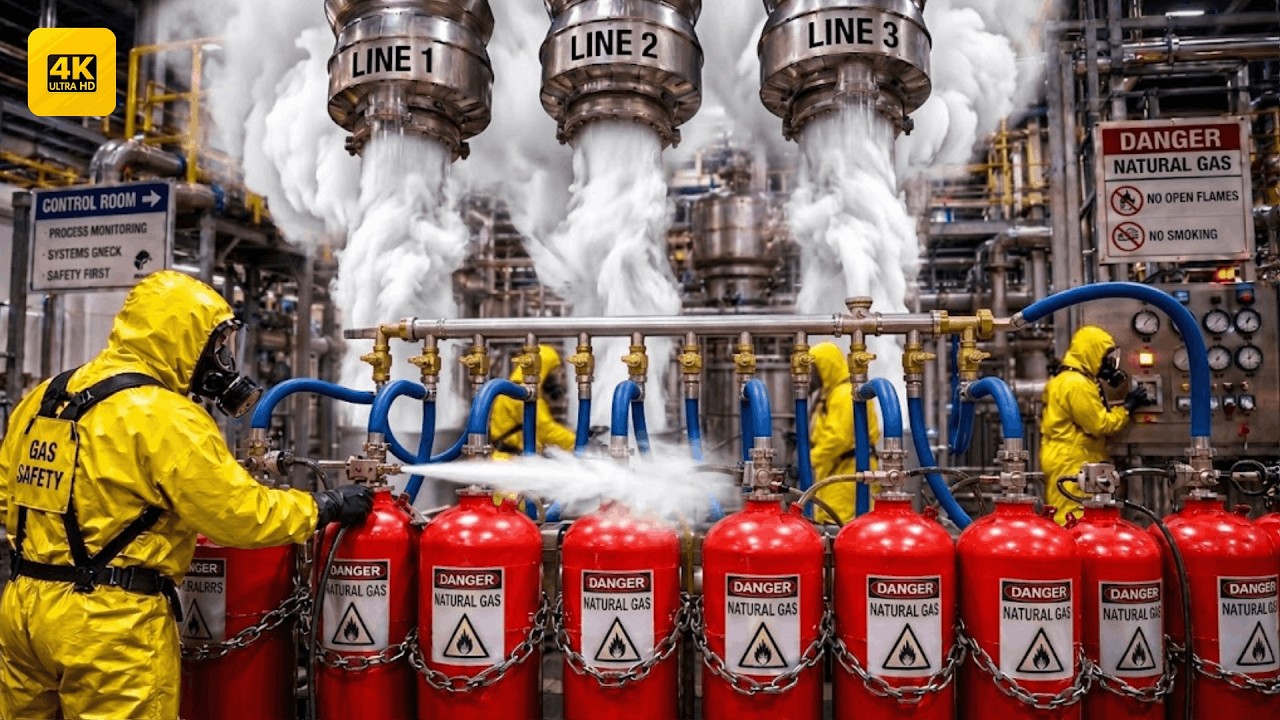 Extrae ASÍ SE EXTRAE el GAS NATURAL 🏭 Enormes plantas en México (Proceso ...