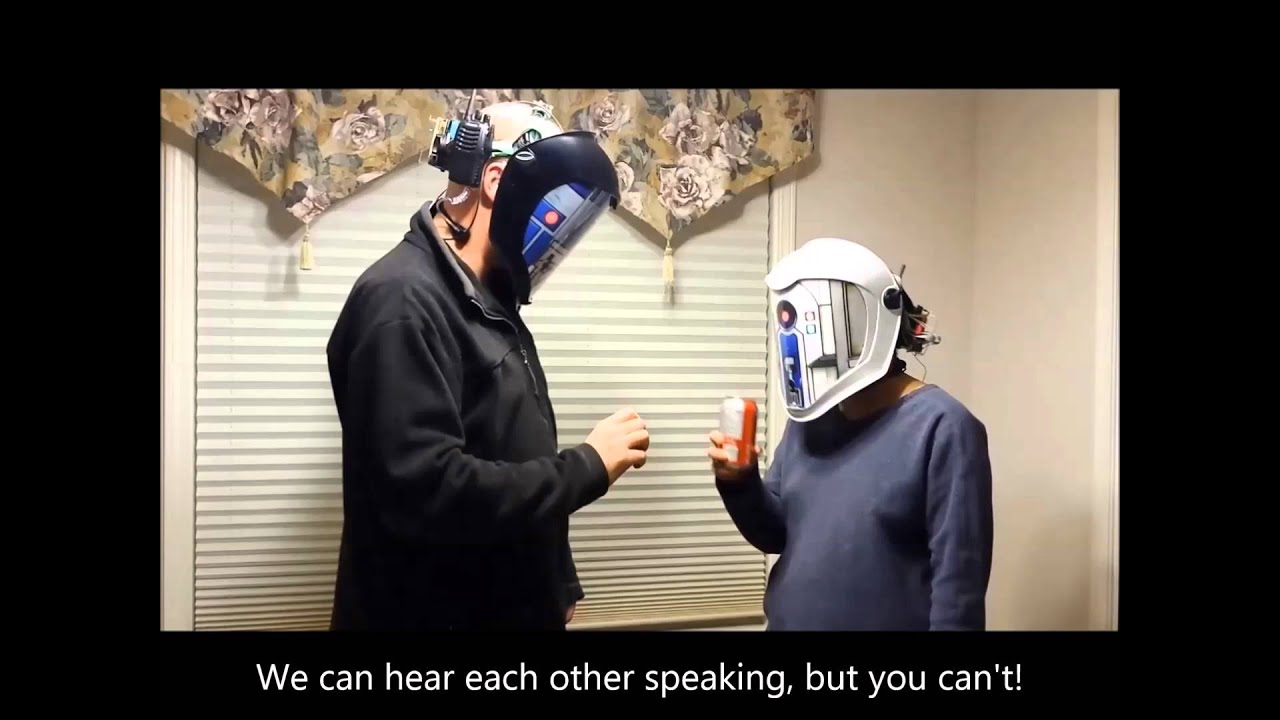 Video till Star Wars-hjälmar gör att du snackar som R2-D2