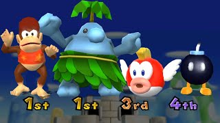 Mario Party 9 Minigame - Shy Guy Vs Peach Vs Kamek Vs Birdo