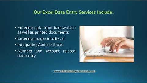 Outsource Excel Data Entry Services