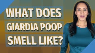 What does giardia poop smell like?