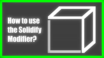 How to use the Solidify Modifier (Blender Beginner)