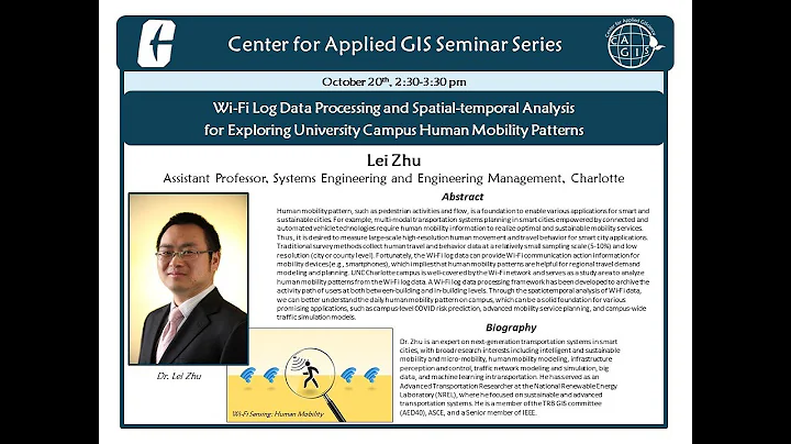 Lei Zhu | Wi-Fi Log Processing & Space-Time Analys...