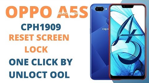 oppo a5s cph1909 reset screen lock one click with unlock tool