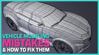 Maya Hard Surface Modeling: Common Maya Car Modeling Mistakes And How to Fix Them