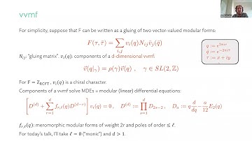2021 Bootstrap Workshop - Eric Perlmutter: On 2D CFT Spectra