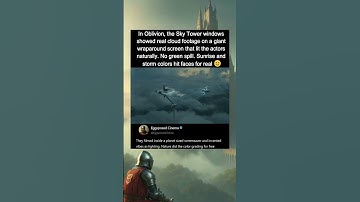 In Oblivion (2013), sky backdrops were projected on a massive curved screen.