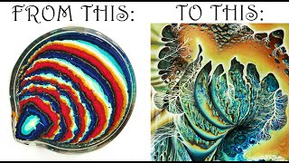 Don't miss how I completely TRANSFORMED AN ACRYLIC POUR!