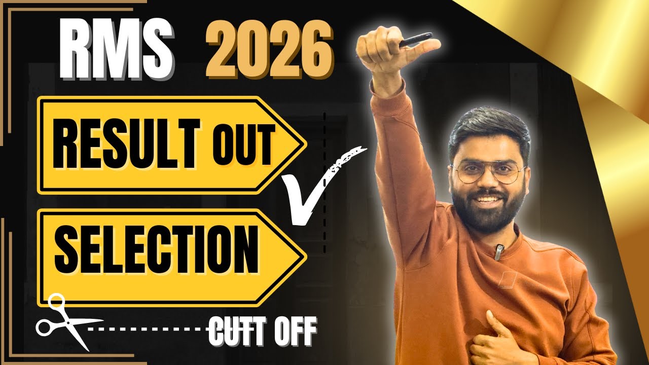 RMS CET 2026 Results OUT! 🔴 Check Your Cut-Off Marks Now | Bharti Coaching Centre