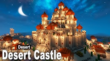 Minecraft: How to build a Desert Castle | Tutorial [part2]